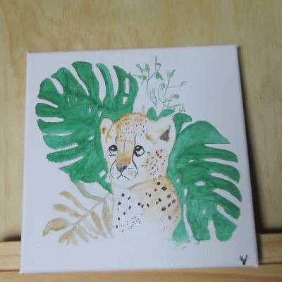 Wandbild - Gemälde - Gepard