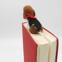 Lesezeichen Beagle - bewacht das Buch der Besitzer, witziges Lesezeichen für Hundliebhaber, Buchband markieren Bild 3