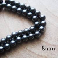 Magnetische Hämatit Perlen A Qualität 6mm/8mm ein Strang Bild 3