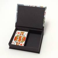 Schachtel für Spielkarten / Spielkartenbox mit passendem Papier bezogen Bild 3
