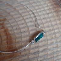 Armreif Memory Wire Abalone-Rechteck silberfarben einreihig Bild 4
