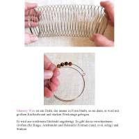 Armreif Memory Wire Abalone-Rechteck silberfarben einreihig Bild 5