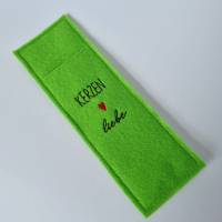KERZENLIEBE Geschenkverpackung für 1 Stabkerze in grün von he-ART by helen hesse Bild 5