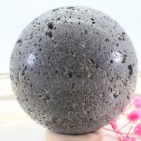 GROSSE Basaltlava Edelsteinkugel 60 mm, Meditation und Heilsteine, glänzende Kugel, Wunderbarer Kristall Bild 3