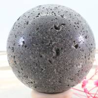 GROSSE Basaltlava Edelsteinkugel 60 mm, Meditation und Heilsteine, glänzende Kugel, Wunderbarer Kristall Bild 4