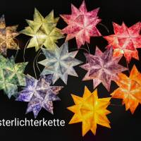 Bascettasterne 10 kleine Sterne, Motiv: Stern im Stern, transparent/bunt Bild 5