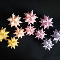 Bascettasterne 10 kleine Sterne, Motiv: Stern im Stern, transparent/bunt Bild 7