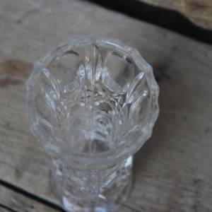 Kleine Vase facettiertes Pressglas Brockwitz oder Walther Glas Vintage 30er Jahre Bild 5