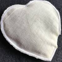 Mini Lavendel-Duft-Herz - als Anhänger für eine Trauerkarte: .. es bleibt die Liebe .. Bild 3