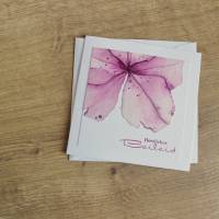 Trauerkarte, Kondolenzkarte "Hortensienblüte" aus der Manufaktur Karla Bild 2
