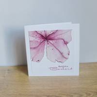 Trauerkarte, Kondolenzkarte "Hortensienblüte" aus der Manufaktur Karla Bild 6