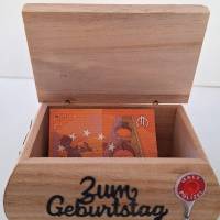 Geldgeschenk Geburtstag Holzbox Polizist Polizistin Geschenk Verpackung Bild 6