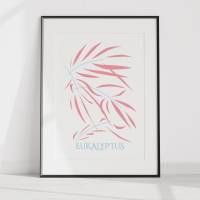 Poster, minimalistisch, Eukalyptus, abstrakt, Minimalismus, Eukalyptus Deko, minimalistisch Bild 2