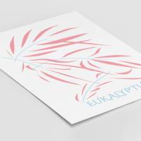 Poster, minimalistisch, Eukalyptus, abstrakt, Minimalismus, Eukalyptus Deko, minimalistisch Bild 3