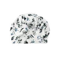 Turban Mütze mit Schleife - Baumwollblumen - Stoffauswahl - Baby Mädchen Damen - Frühchen bis Erwachsene Bild 1