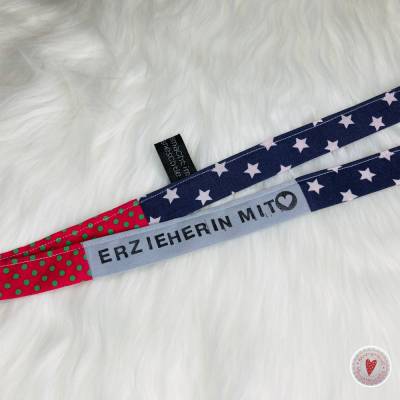Schlüsselband "Erzieherin mit Herz"