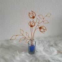 Clematis - Blumen Set 4/ Drahtblumen / Blumen aus Draht Handgemacht/ Minimalistische nachhaltige Deko Bild 5