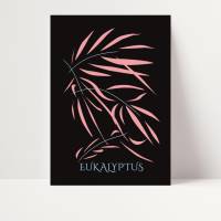 Poster, minimalistisch, Eukalyptus, abstrakt, Minimalismus, Eukalyptus Deko, minimalistisch Bild 3