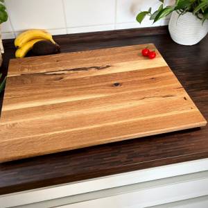 Schlichtes Backbrett [54x40]  Echtholz Küchenbrett | Holzbrett aus Eiche Bild 1