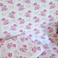 Bettbezug Bauernbettwäsche Bauernstoff - unbenutzt - rosa flieder lila weiß, Rosen Blumen, Vintage Landhaus Bild 1