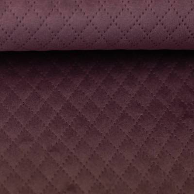 Dekostoff  Samt Stepper " Tokio", Samt in bordeaux rot von Swafing