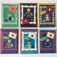 Glückwunschkarte für kleine Jungen mit Mini-Briefumschlag,Klappkarte 10,5 cm x 14,8 cm mit farblich passendem Umschlag Bild 1
