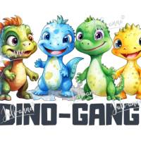 Bügelbild  Dino Gang Boys Bild 1