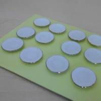 Miniatur Porzellan 12 Speiseteller - Teller mit Goldrand    für das Puppenhaus oder zur Dekoration oder zum Basteln Bild 2