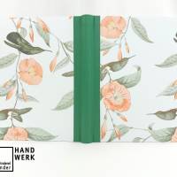 Notizbuch, A5, Kolibri, Hibiskus, grün, 100 Blatt, handgefertigt Bild 2
