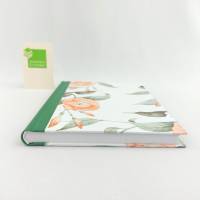 Notizbuch, A5, Kolibri, Hibiskus, grün, 100 Blatt, handgefertigt Bild 3