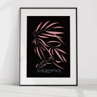 Poster, minimalistisch, Eukalyptus, abstrakt, Minimalismus, Eukalyptus Deko, minimalistisch Bild 4