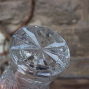 Kristall Vase 15,2 cm geschliffenes Fächer Dekor 24 % Bleikristall  30er Jahre Art Deco Bild 6