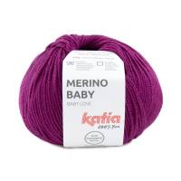 Merino Baby 50 gramm, Lauflänge 165 meter, Farbe DUNKELFUCHSIA Babywolle von Katia Bild 1