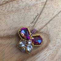 Zarte Halskette mit Schmetterling Bild 1