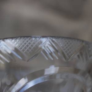 Kristall Trompetenvase Vase geätztes Blumendekor 24 % Bleikristall Vintage Art Deco 30er 40er Jahre Bild 9