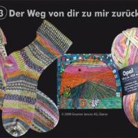 Opal Hundertwasser Pullover- und Sockenwolle 100 g 2107 Der Weg von dir zu mir zurück Bild 1