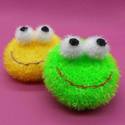 Häkelanleitung Badeschwamm Spülschwamm liebe Schaum-Monsterchen