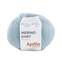 Merino Baby 50 gramm, Lauflänge 165 meter, Farbe HELLESJEANS Babywolle von Katia Bild 1