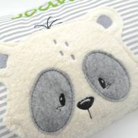 Namenskissen Taufkissen Kuschelkissen Kindergartenkissen Geburtsgeschenk  Panda Pandaliebe Pandabär Bild 5