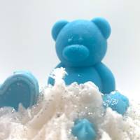 Duftkerze - Teddy Bear Cupcake - blau Bild 3