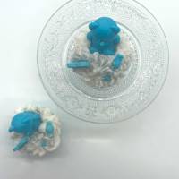 Duftkerze - Teddy Bear Cupcake - blau Bild 6
