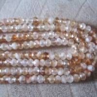 facettierte Citrin Perlen Rondelle 6 x 4 mm ein Strang Bild 2