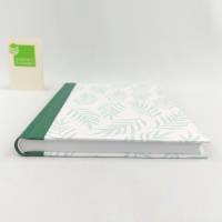 Notizbuch, A5, Zweige, grün, 100 Blatt, handgefertigt Bild 3