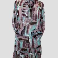 Damen Tunika Kleid | Abstrakte Kunst Bunt | Bild 1