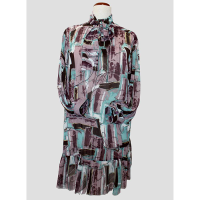 Damen Tunika Kleid | Abstrakte Kunst Bunt |