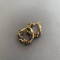 Mini Hoop Ohrringe, Creolen, Perlencreolen Bild 4