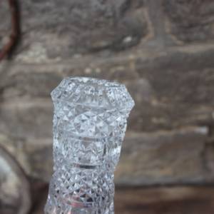 Kristall Vase 15 cm Waffelmuster 24 % Bleikristall  60er 70er Jahre DDR Bild 5