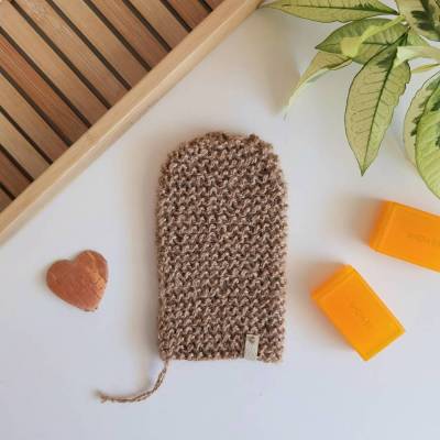 Duschhandschuh für sanftes Peeling und verbesserte Durchblutung