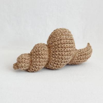 Stilvolles Häkelmuschelkorb für Heimdekoration und Aufbewahrung