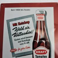 Blechschild Kraft Ketchup Nostalgie Bild 3
